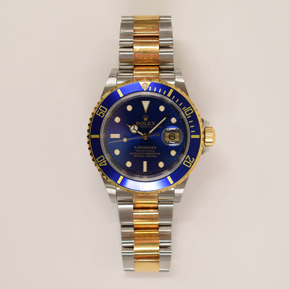 Rolex Submariber Date 40mm Blue Dial 16613 (2007)