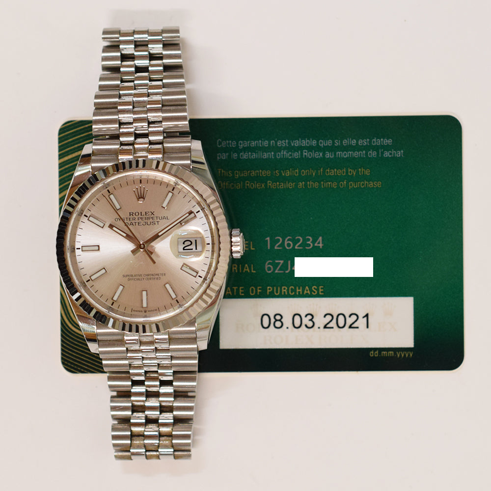 Rolex Datejust 36mm Silver Dial 126234 (2021)