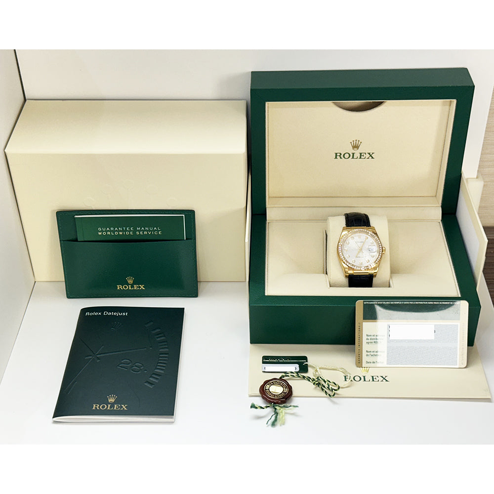 Rolex Datejust 36mm Silver Jubilee Diamond Dial 116188