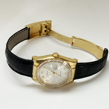 Rolex Datejust 36mm Silver Jubilee Diamond Dial 116188