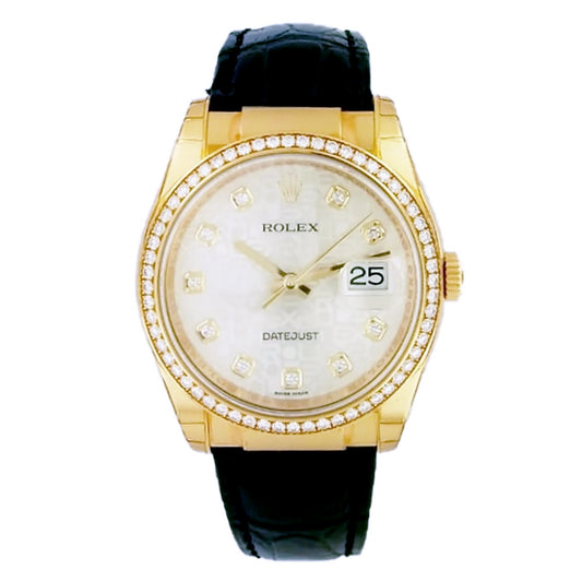 Rolex Datejust 36mm Silver Jubilee Diamond Dial 116188