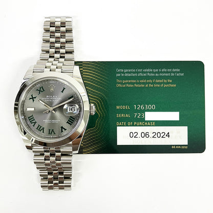 Rolex Datejust 41mm Wimbledon Dial 126300