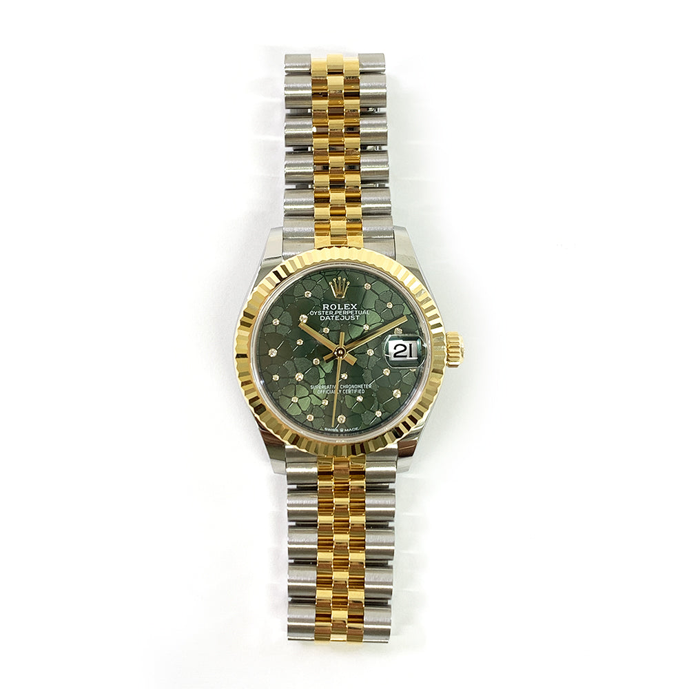 Rolex Datejust 31mm Green Flower Diamond Dial 278273