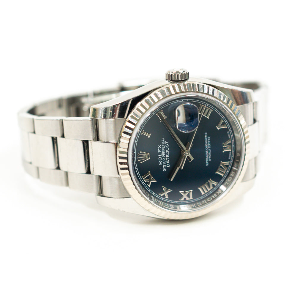 Rolex Datejust 36mm Blue Roman Dial 116234 (2016)