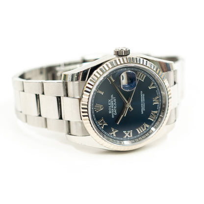 Rolex Datejust 36mm Blue Roman Dial 116234 (2016)