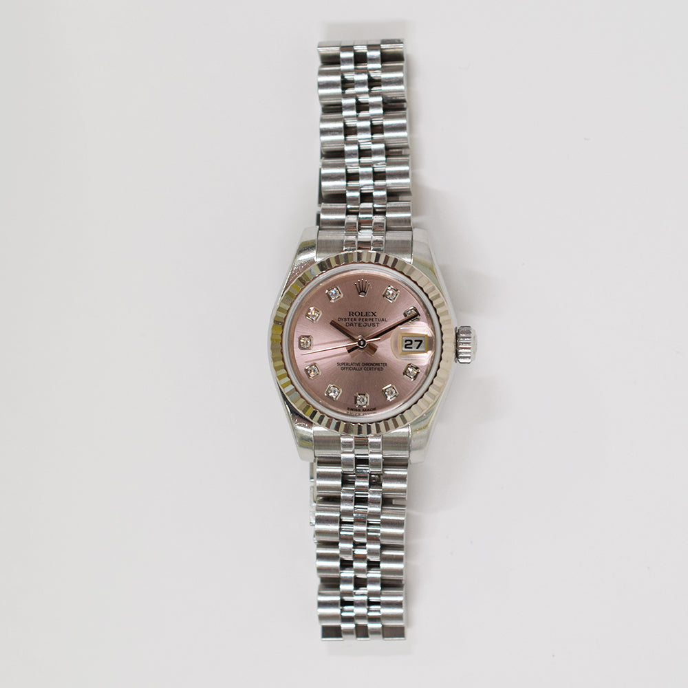 Rolex Lady Datejust 26mm Pink Diamond Dial 179174G