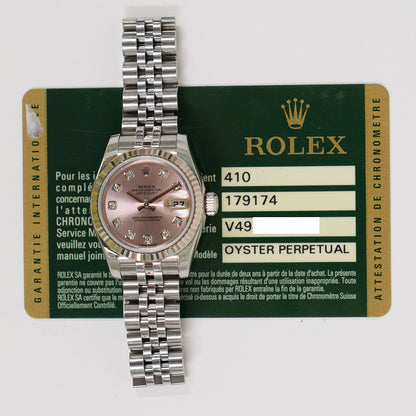 Rolex Lady Datejust 26mm Pink Diamond Dial 179174G