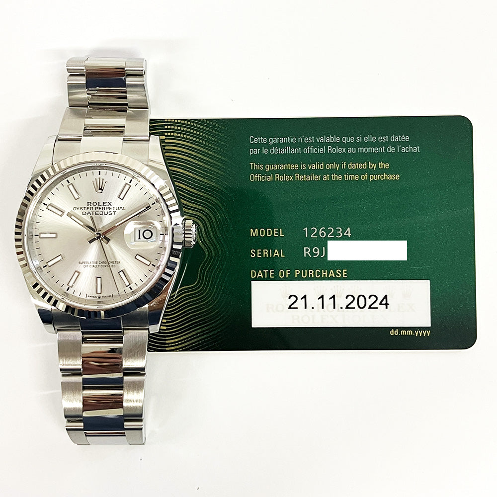 Rolex Datejust 36mm Silver Dial 126234