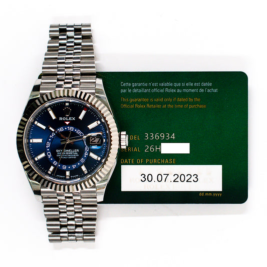 Rolex Sky-Dweller Blue Dial 336934 (2023)
