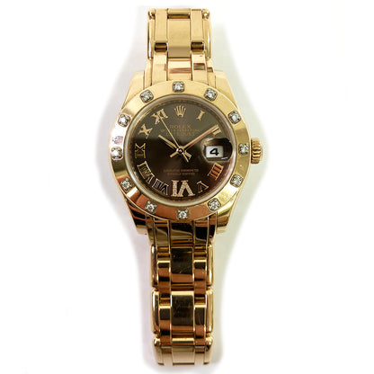 Rolex Lady-Datejust Chocolate VI Diamond Pearlmaster 80315