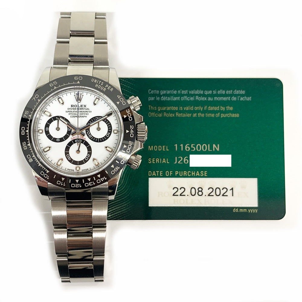 Rolex Daytona Ceramic Bezel White Dial 116500LN