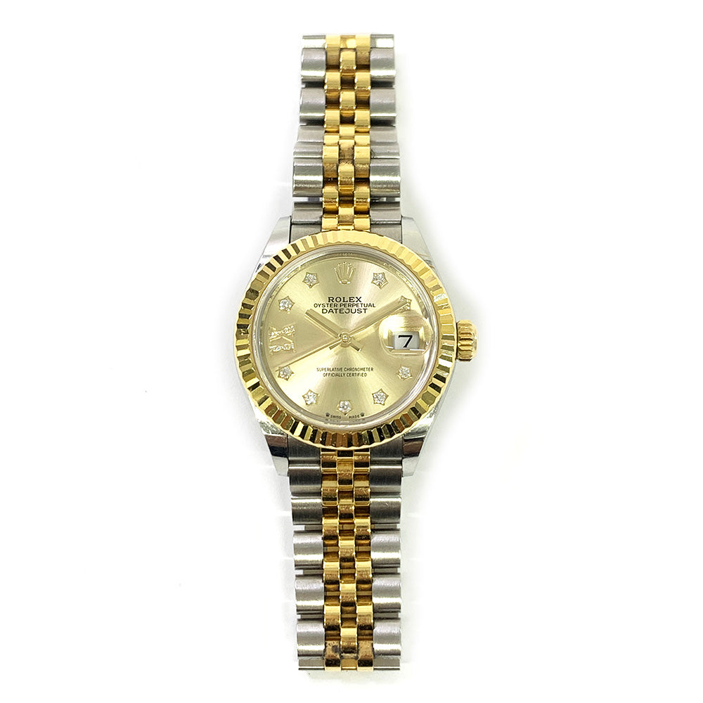 Rolex Lady-Datejust Champagne Diamond Dial 279173G