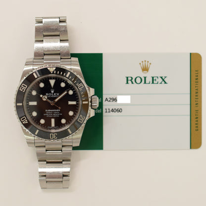 Rolex Submariner No Date 40mm Black Dial 114060 (2018)