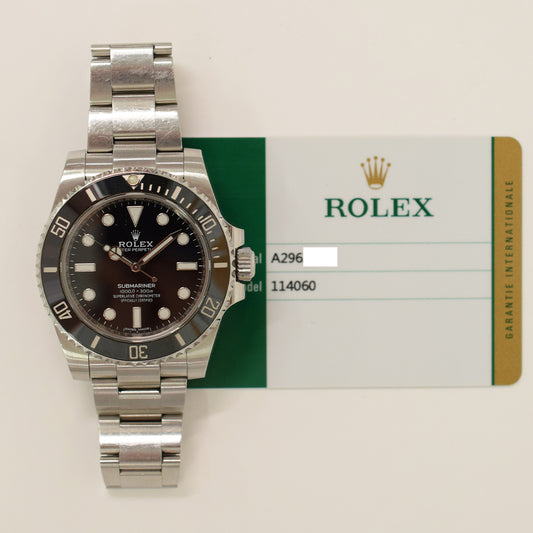 Rolex Submariner No Date 40mm Black Dial 114060 (2018)