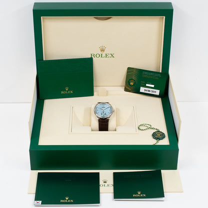 Rolex 1908 39mm Platinum Ice Blue Dial 52506 (2025)