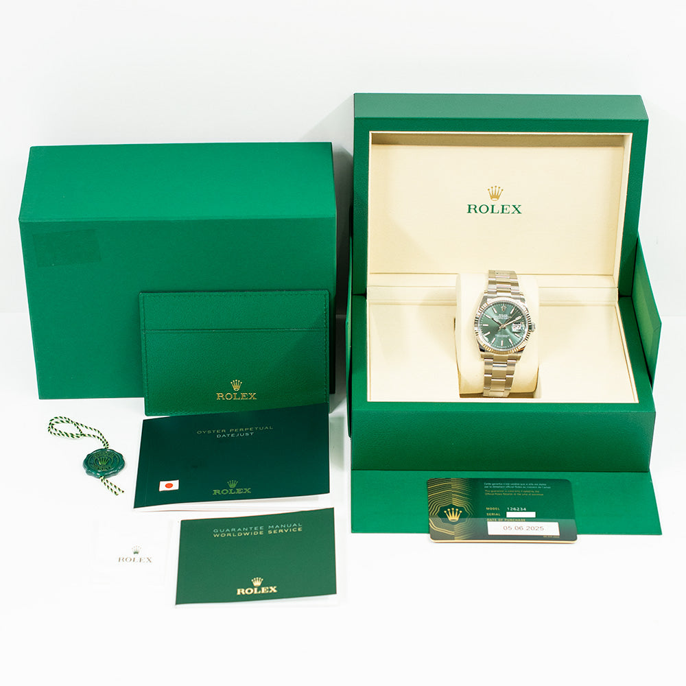 Rolex Datejust 36mm Mint Green Dial 126234 (2025)