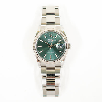 Rolex Datejust 36mm Mint Green Dial 126234 (2025)