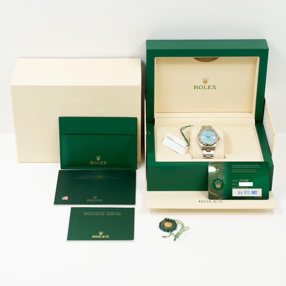 Rolex Oyster Perpetual 31mm Turquoise Dial 277200 (2022)