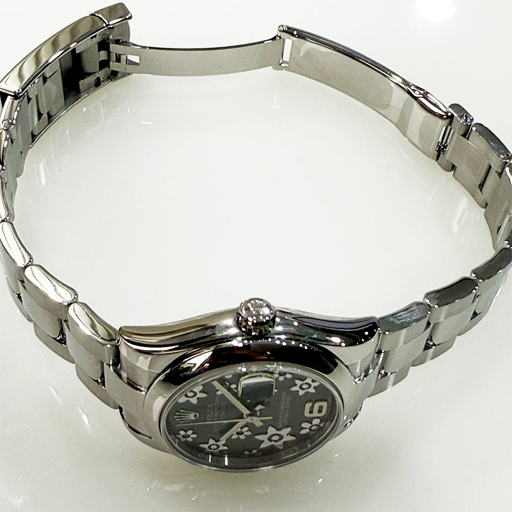 Rolex Datejust 31mm Dark Rhodium Flower Dial 178240 (2014)