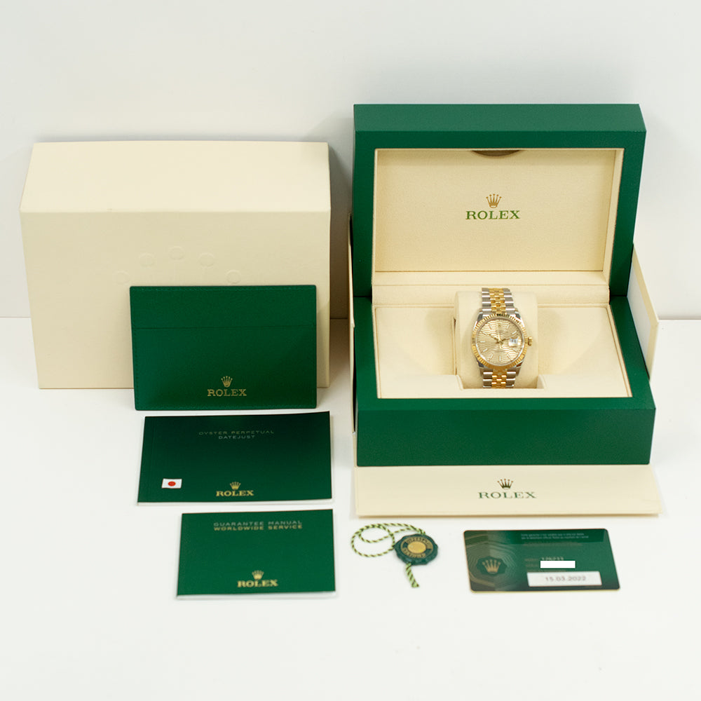 Rolex Datejust 36mm Champagne Fluted Dial 126233 (2022)