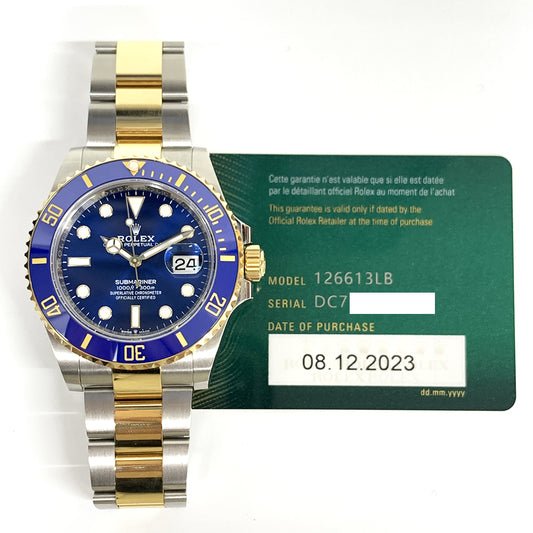 Rolex Submariner Date 41mm Blue Dial 126613LB