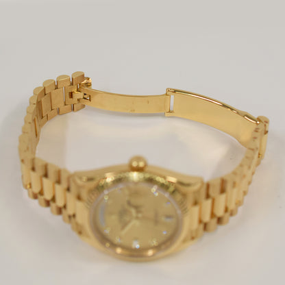 Rolex Day-Date 36mm Champagne Diamond Dial 128238A (2021)