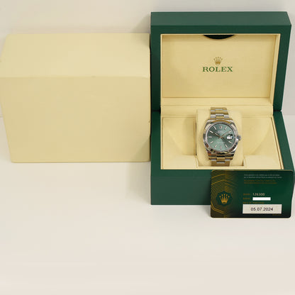 Rolex Datejust 41mm Green Dial 126300 (2024)