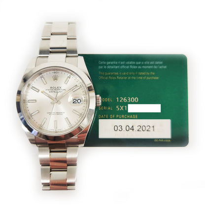 Rolex Datejust 41mm Silver Dial 126300