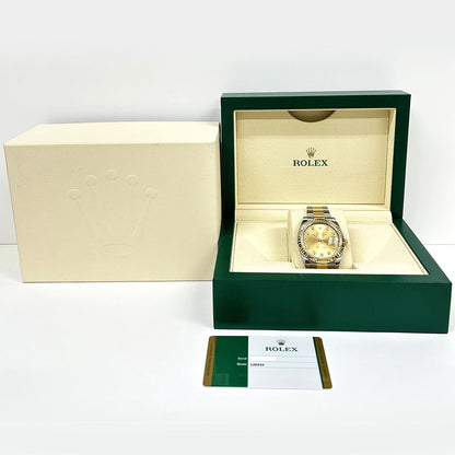 Rolex Datejust 41mm Champagne Diamond Dial Oyster 126333G