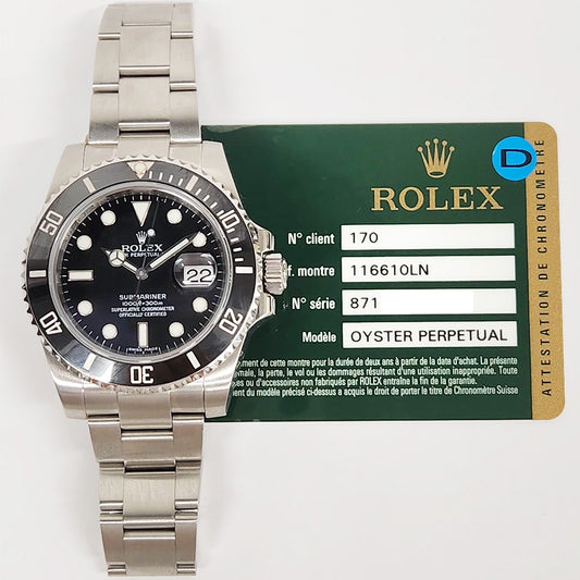 Rolex Submariner Date Black Dial 116610LN