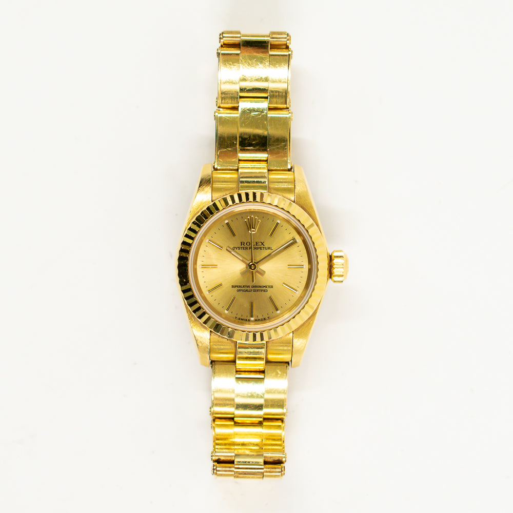 Rolex Oyster Perpetual 26mm Champagne Dial 67198 (1999)