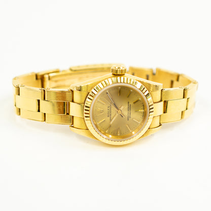 Rolex Oyster Perpetual 26mm Champagne Dial 67198 (1999)