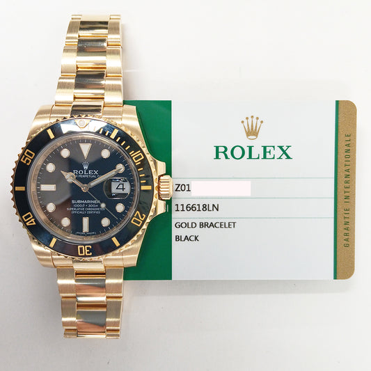 Rolex Submariner Date 40mm Black Dial 116618LN (2019)