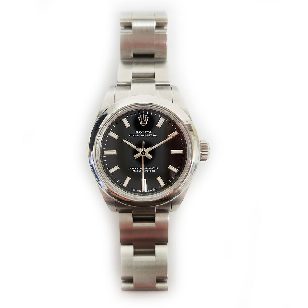 Rolex Oyster Perpetual 28mm Black Dial 276200