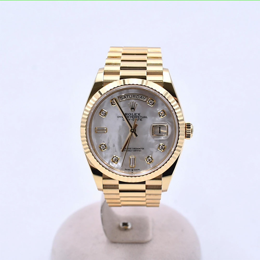 Rolex Day-Date 36mm Mop Diamond Dial 128238NA (2024)