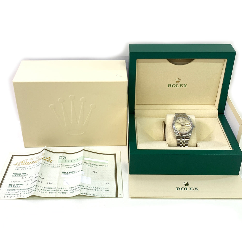 Rolex Datejust 36mm Silver Dial 16220