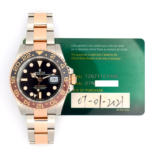 Rolex GMT-Master II "Root Beer" Dial 126711CHNR (2021)