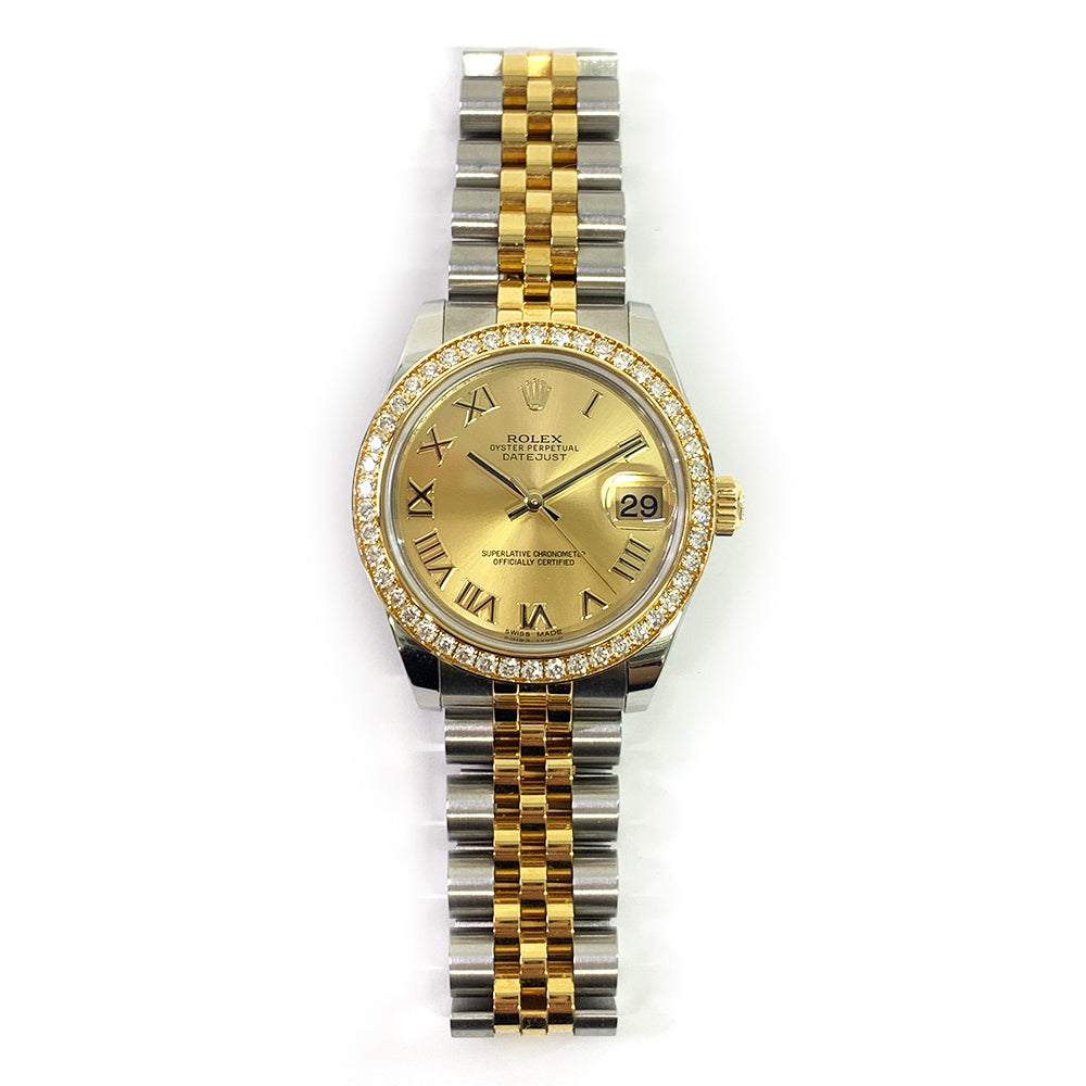 Rolex Datejust 31mm Champagne Roman Dial 178383