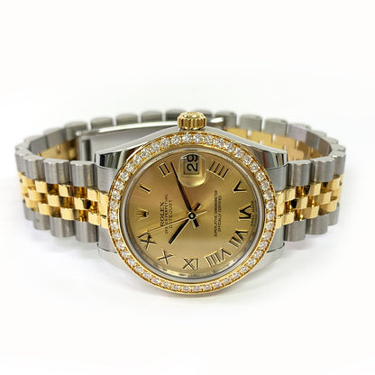 Rolex Datejust 31mm Champagne Roman Dial 178383