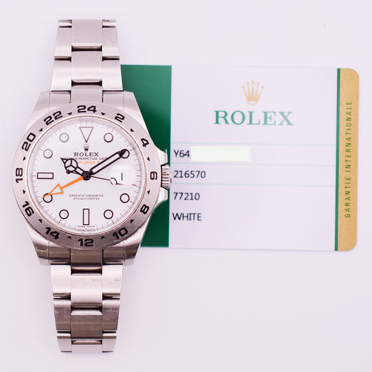Rolex Explorer II 42mm White Dial 216570 (2019)