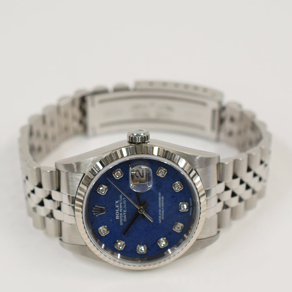 Rolex Datejust 36mm Blue Diamond 16234G
