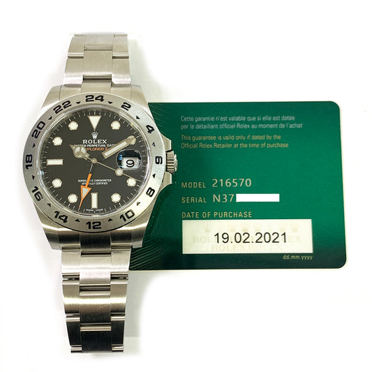 Rolex Explorer II Black Dial 216570