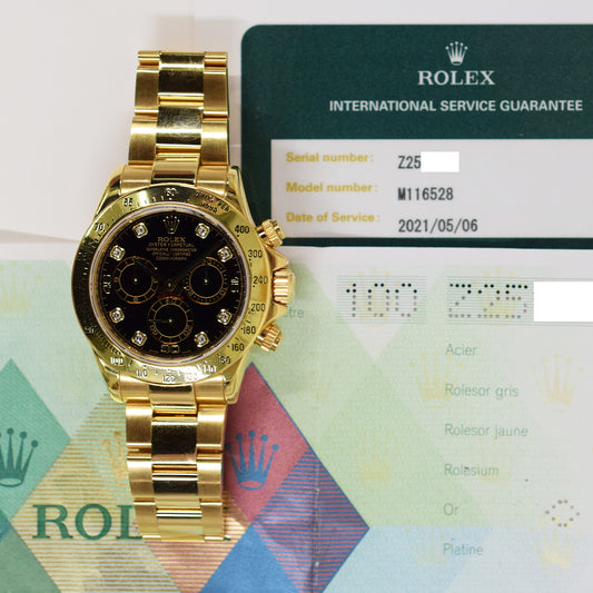 Rolex Daytona Black Diamond Dial 116528 (2007)