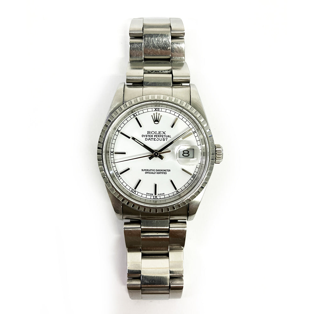 Rolex Datejust 36mm White Dial 16220