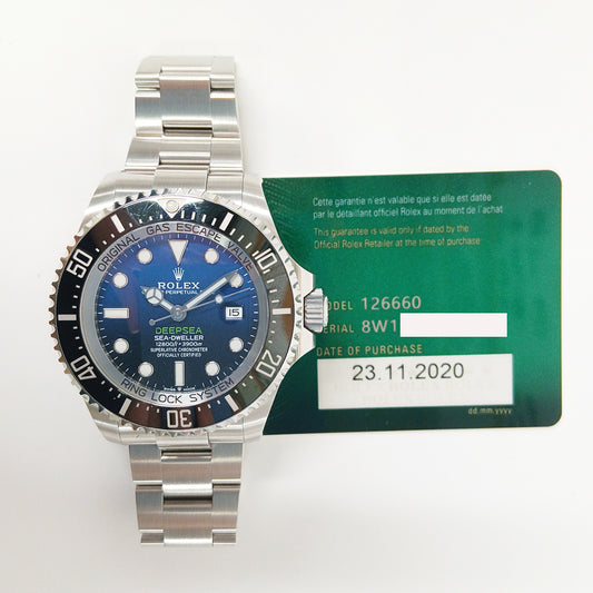 Rolex Deepsea 44mm D-Blue Dial 126660 (2020)