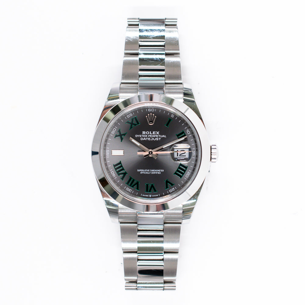 Rolex Datejust 41mm Wimbledon Dial 126300 (2019)