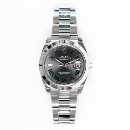 Rolex Datejust 41mm Wimbledon Dial 126300 (2019)
