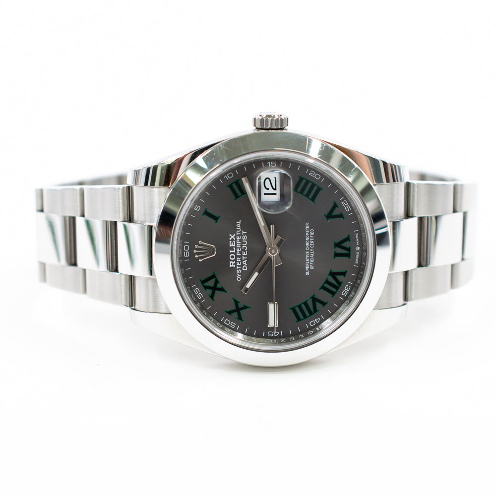 Rolex Datejust 41mm Wimbledon Dial 126300 (2019)
