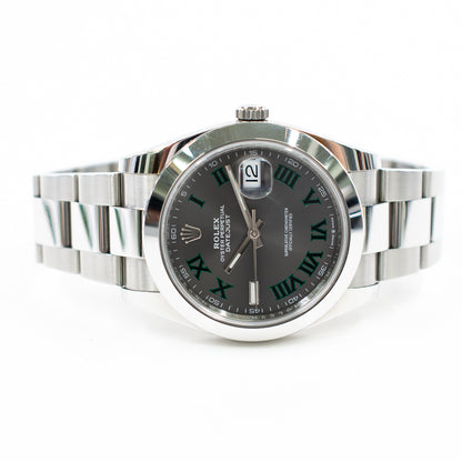 Rolex Datejust 41mm Wimbledon Dial 126300 (2019)
