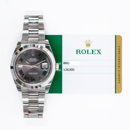 Rolex Datejust 41mm Wimbledon Dial 126300 (2019)